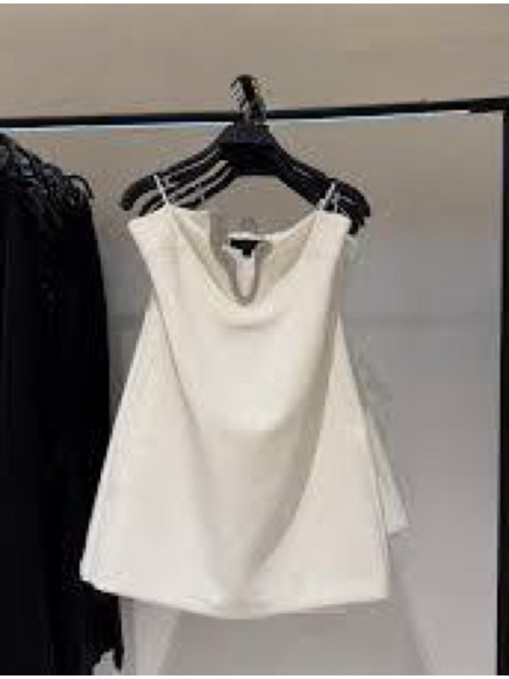 Zara White Mini Dress with Cowl Neck